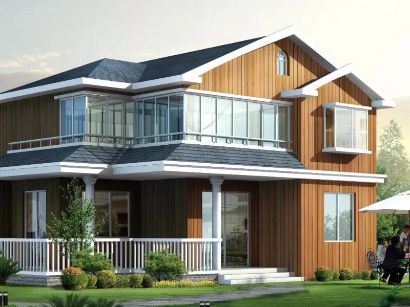 සුඛෝපභෝගී සහ නවීන පෙර සැකසූ සැහැල්ලු මානය Prefab Steel Villa