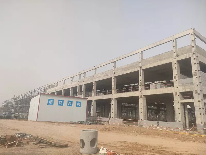 Prefab Steel Structure ගබඩා ගොඩනැගිල්ල